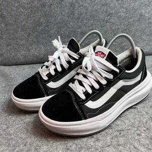 Vans Old Skool Overt CC Black White Chunky ComfyCush Sneakers Womens Low Top 7.5